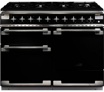 RANGEMASTER  Elise 110 Dual Fuel Range Cooker - Black & Chrome